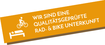 Qualitätsgeprüfte Bikeunterkunft